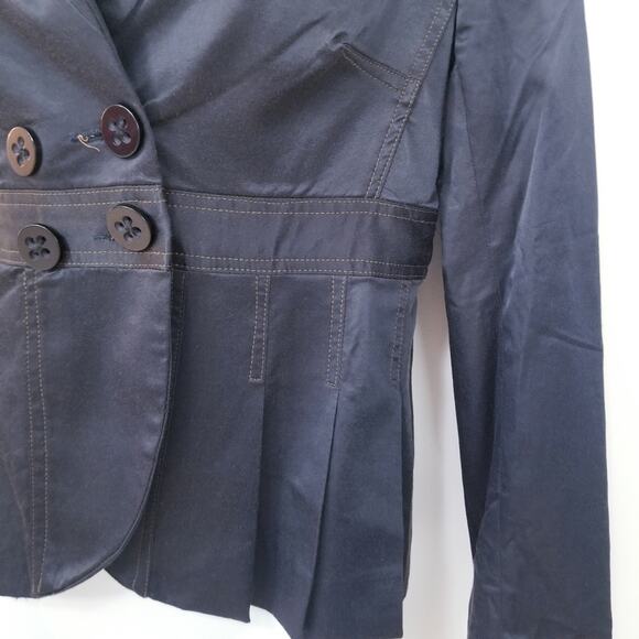 People Like Frank Pleated Black Blazer/Jacket - Picture 2 of 9